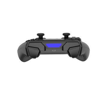 Bluetoote Transparent svart fjärrkontroll för trådlös PS4